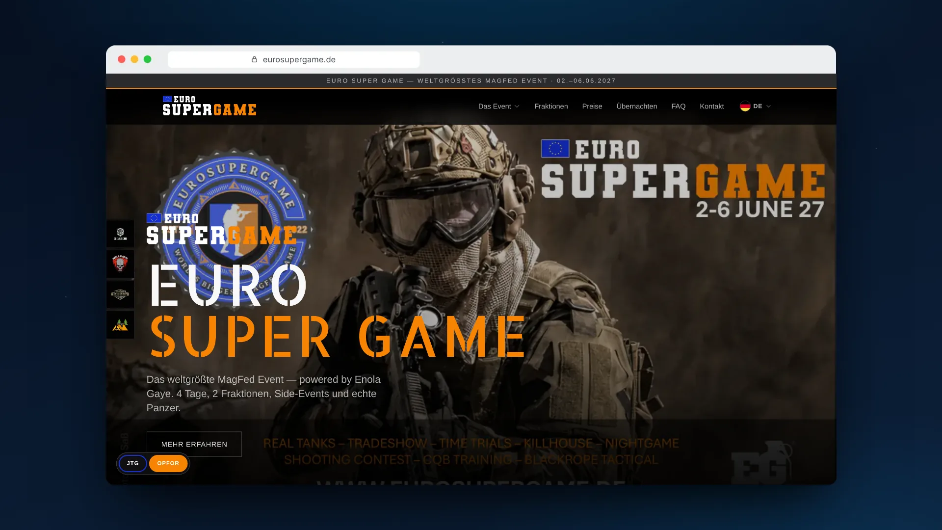 Webdesign-Referenz Euro Super Game
