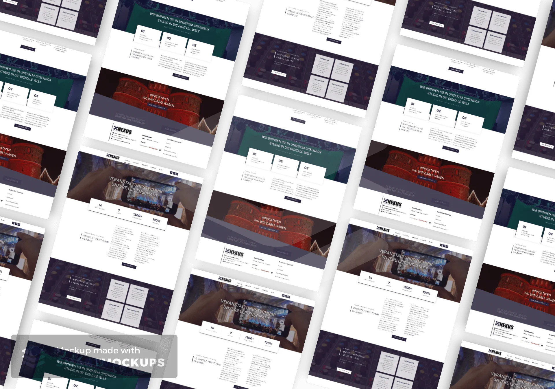 Webdesign Referenz Nexus Veranstaltungstechnik