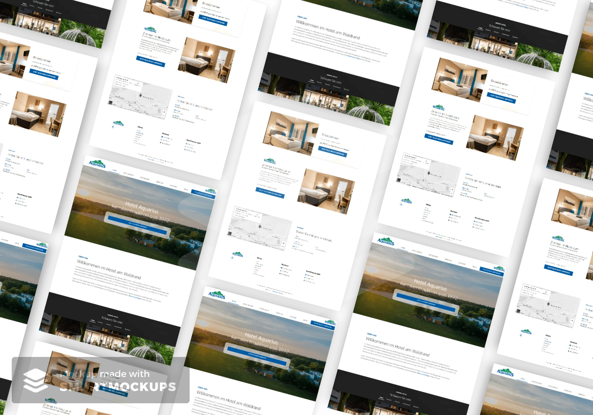 Webseiten-Mockup aus unserem Portfolio
