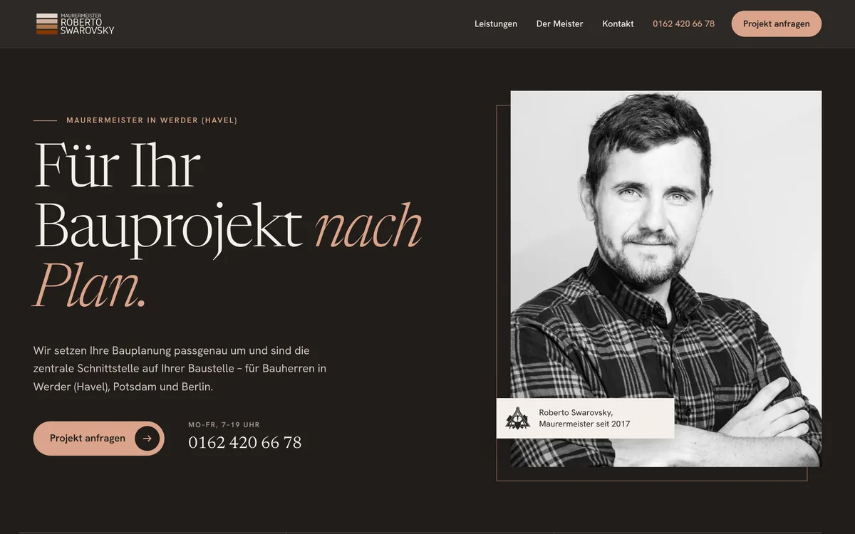 Neue Website — Swarovsky Bau